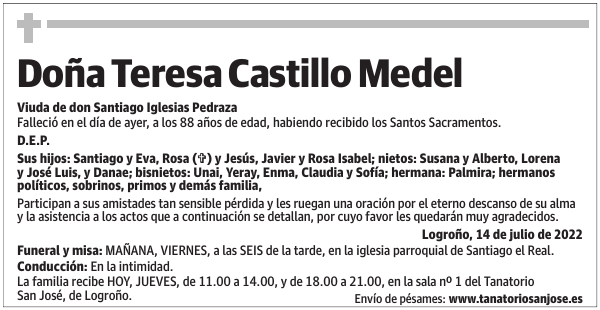 Doña  Teresa  Castillo  Medel