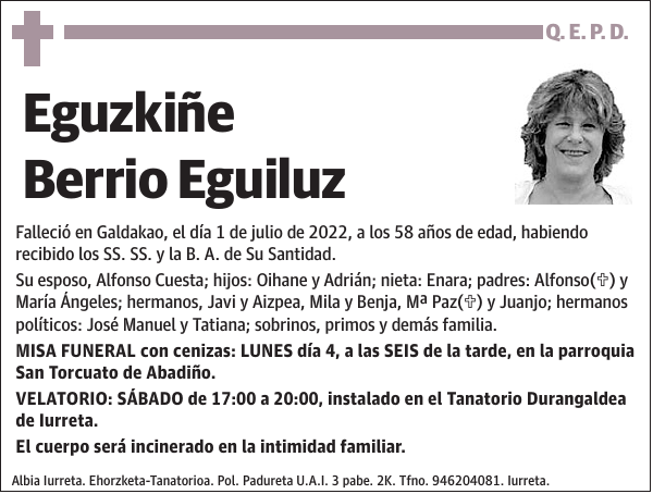 Eguzkiñe Berrio Eguiluz