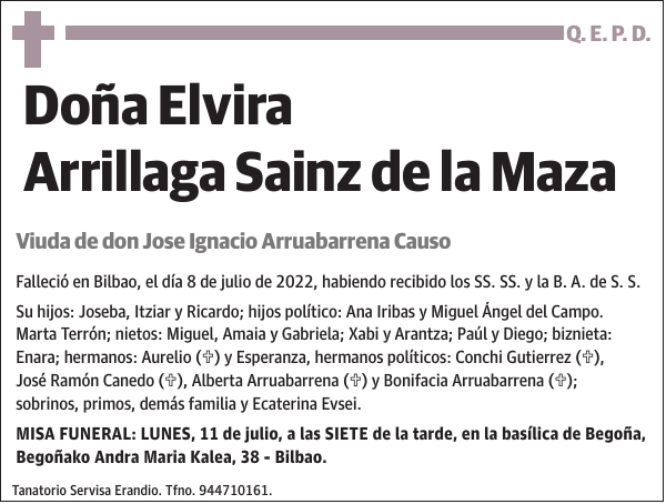 Elvira Arrillaga Sainz de la Maza