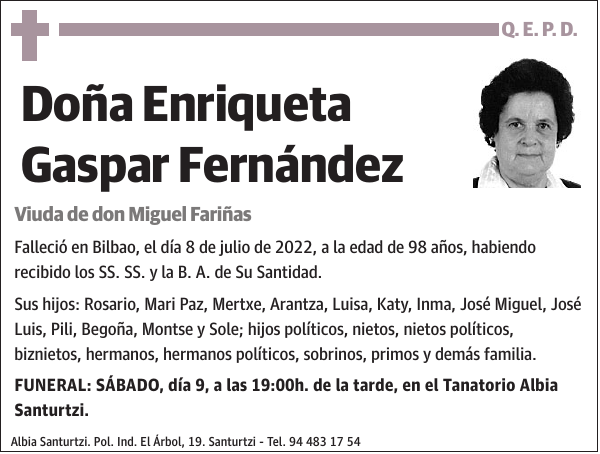 Enriqueta Gaspar Fernández