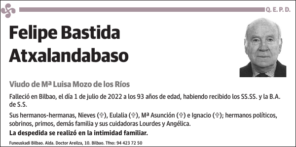 Felipe Bastida Atxalandabaso