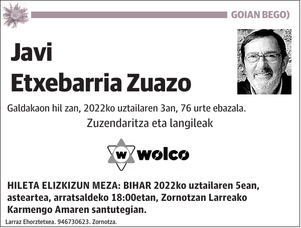 Javi Etxebarria Zuazo Galdakaon