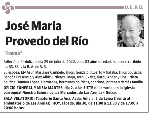 José María Provedo del Río