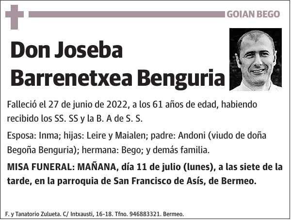 Joseba Barrenetxea Benguria