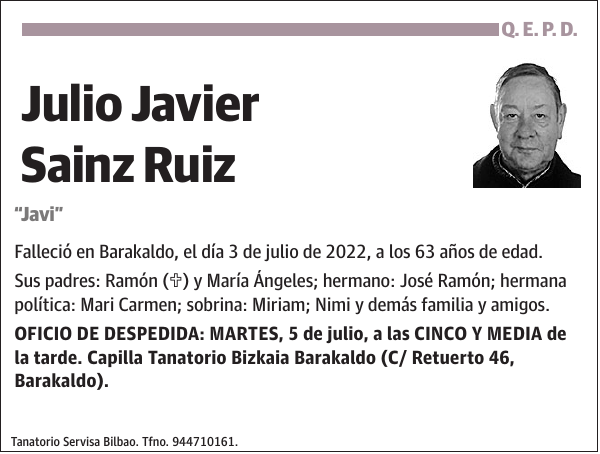 Julio Javier Sainz Ruiz