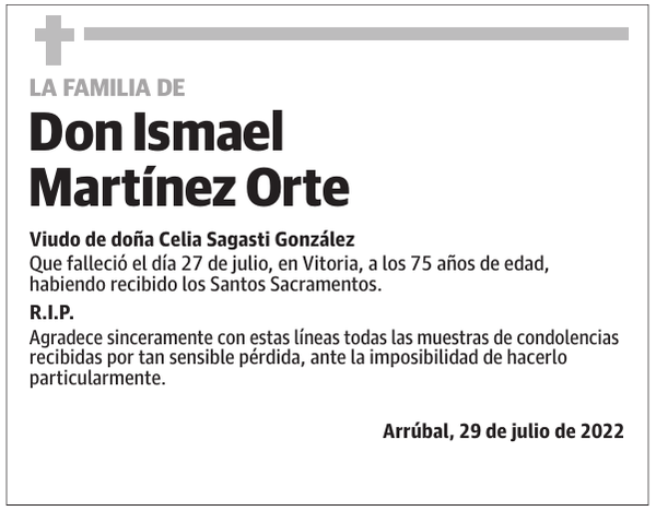 La  familia  de  Don  Ismael  Martínez  Orte