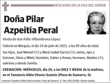 Pilar  Azpeitia  Peral