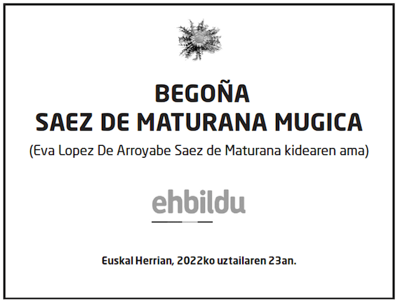 Saez De Maturana Mugica