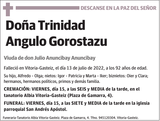 Trinidad  Angulo  Gorostazu