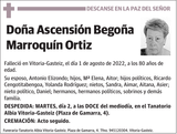 Ascensión  Begoña  Marroquín  Ortiz