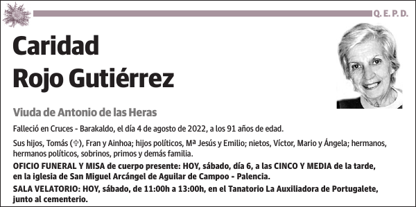 Caridad Rojo Gutiérrez