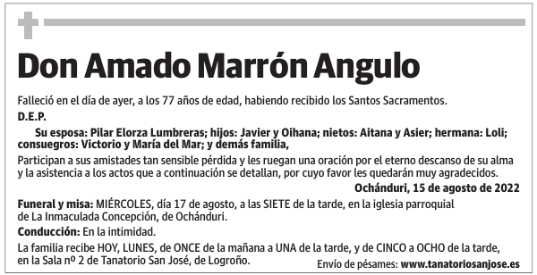 Don  Amado  Marrón  Angulo