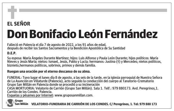 Don Bonifacio León Fernández