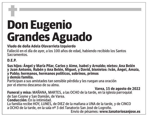 Don  Eugenio  Grandes  Aguado