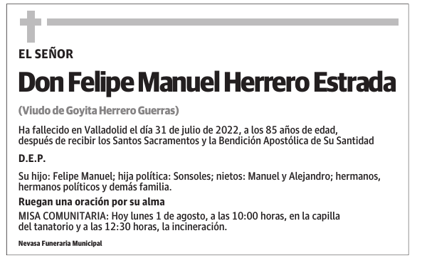 Don Felipe Manuel Herrero Estrada