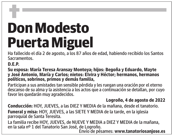 Don  Modesto  Puerta  Miguel