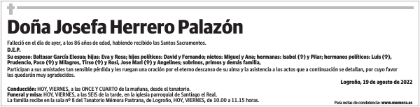 Doña  Josefa  Herrero  Palazón
