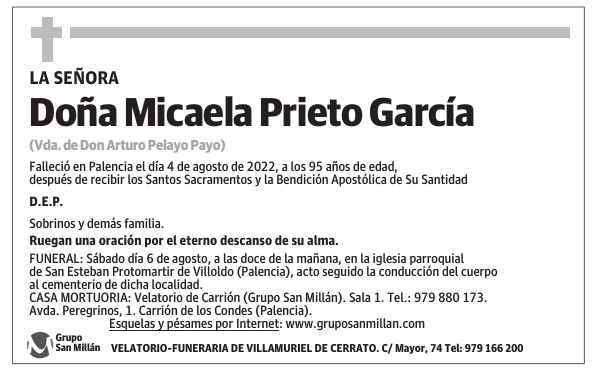 Doña Micaela Prieto García