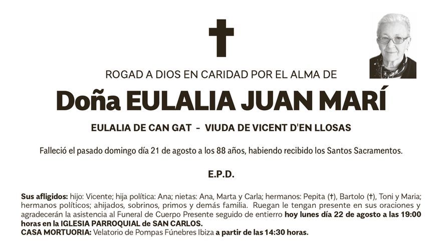 Eulalia  Juan  Marí