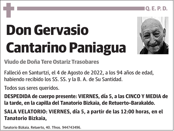 Gervasio Cantarino Paniagua