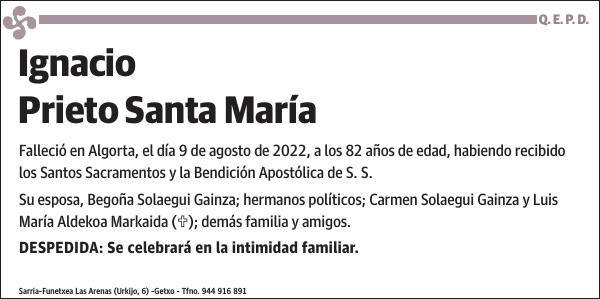 Ignacio Prieto Santa María