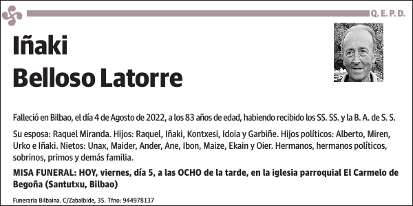 Iñaki Belloso Latorre
