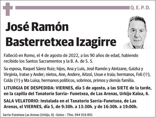 José Ramón Basterretxea Izagirre