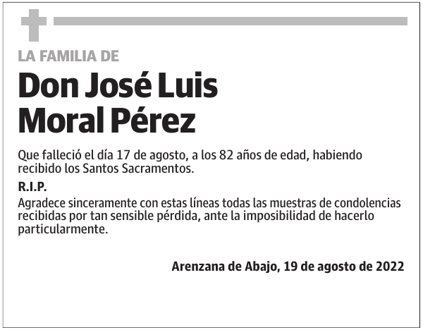 La  familia  de  Don  José  Luis  Moral  Pérez