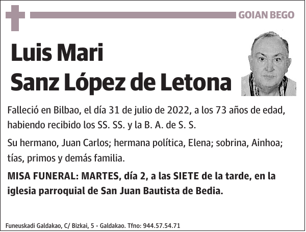 Luis Mari Sanz López de Letona