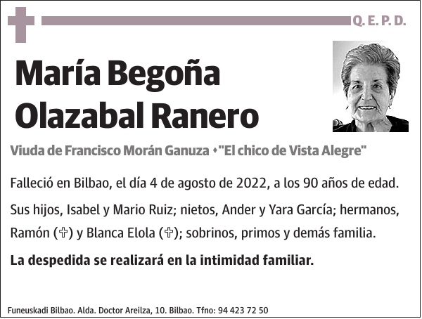 María Begoña Olazabal Ranero