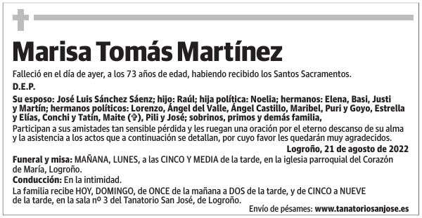 Marisa  Tomás  Martínez