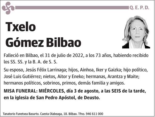 Txelo Gómez Bilbao