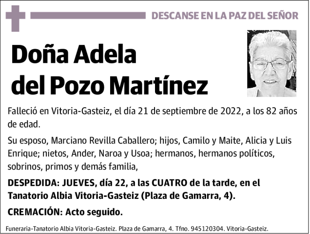 Adela  del  Pozo  Martínez