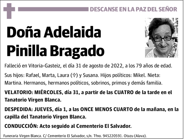 Adelaida  Pinilla  Bragado
