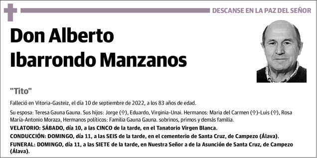 Alberto  Ibarrondo  Manzanos