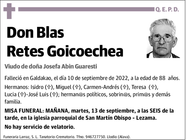 Blas Retes Goicoechea