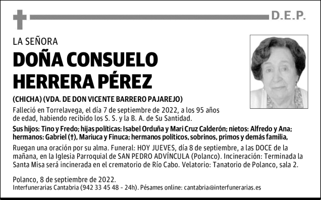 DOÑA CONSUELO HERRERA PÉREZ