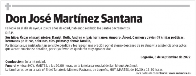 Don  José  Martínez  Santana