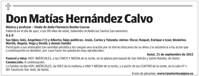 Don  Matías  Hernández  Calvo