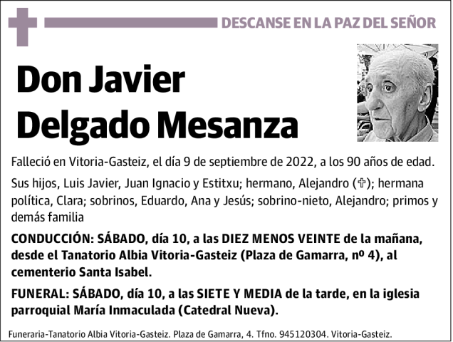 Javier  Delgado  Mesanza