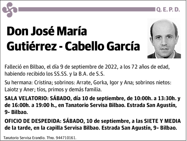 José María Gutiérrez-Cabello García