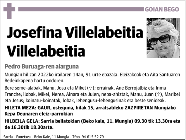 Josefina Villelabeitia Villelabeitia