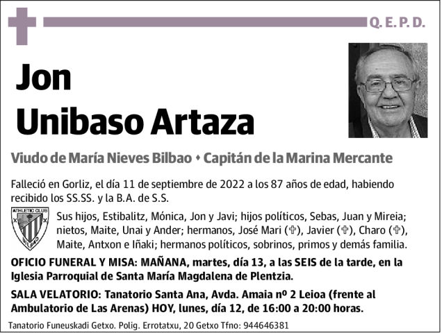 Juan Unibaso Artaza