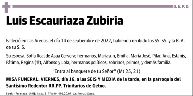 Luis Escauriaza Zubiria