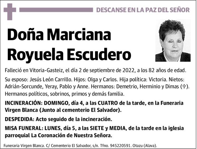 Marciana  Royuela  Escudero