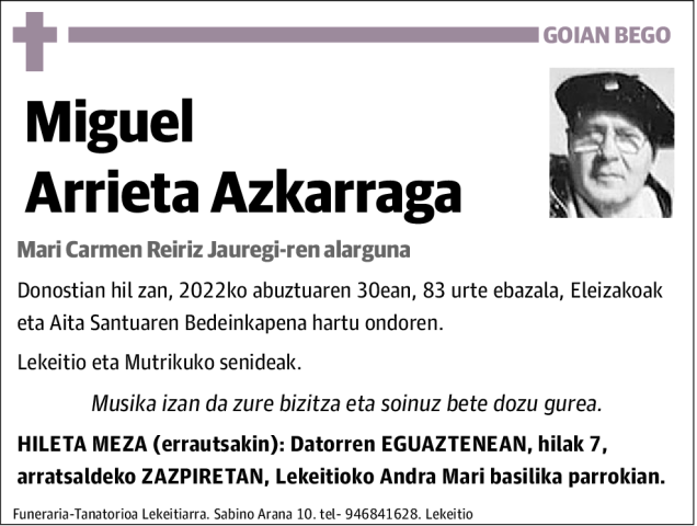 Miguel Arrieta Azkarraga