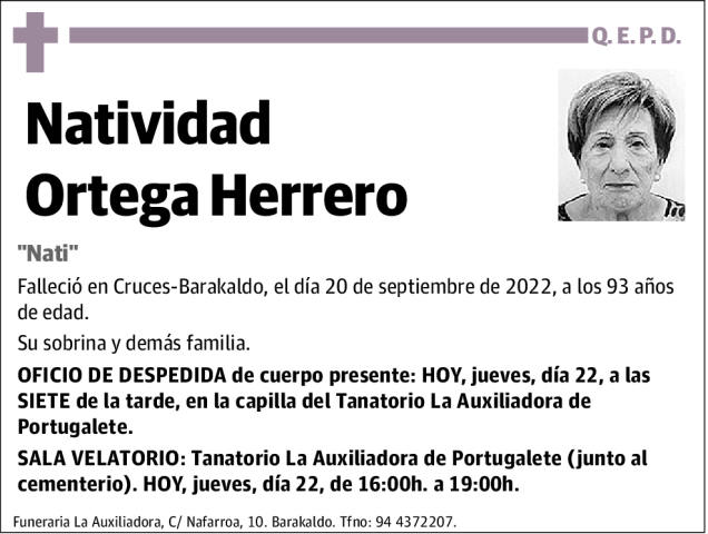 Natividad Ortega Herrero