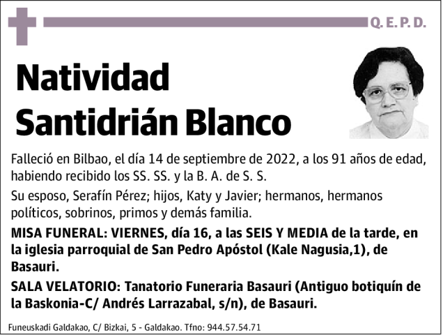 Natividad Santidrián Blanco