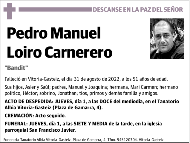 Pedro  Manuel  Loiro  Carnerero