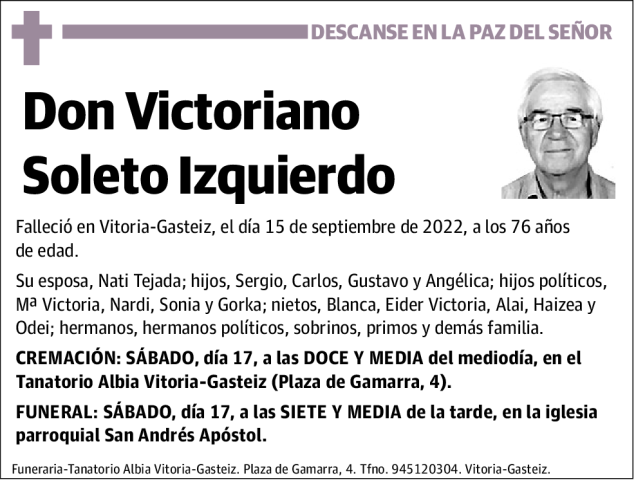 Victoriano  Soleto  Izquierdo